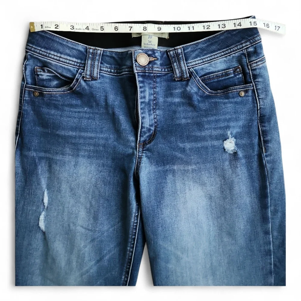 Democracy Straight Fit Denim Jeans Sz 10 - Picture 4 of 7